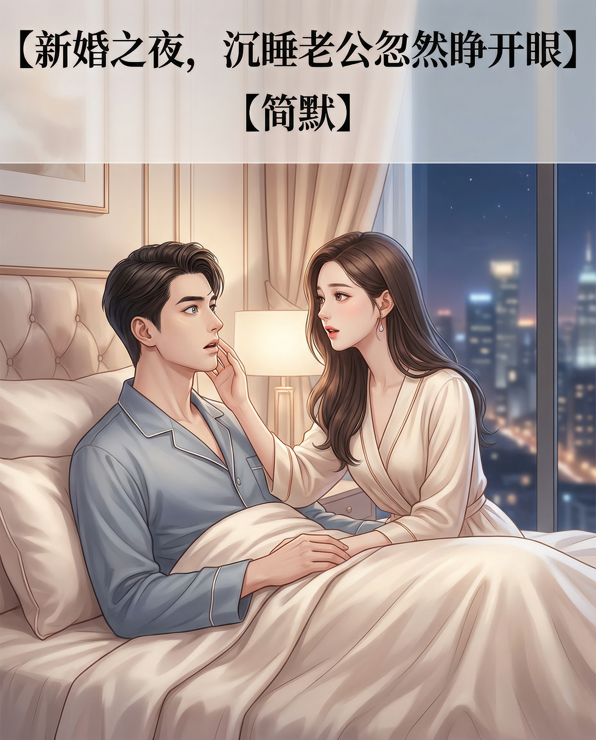 新婚之夜，沉睡老公忽然睁开眼