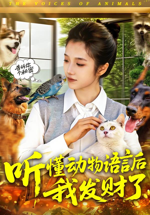 短剧听懂动物语言后我发财了海报