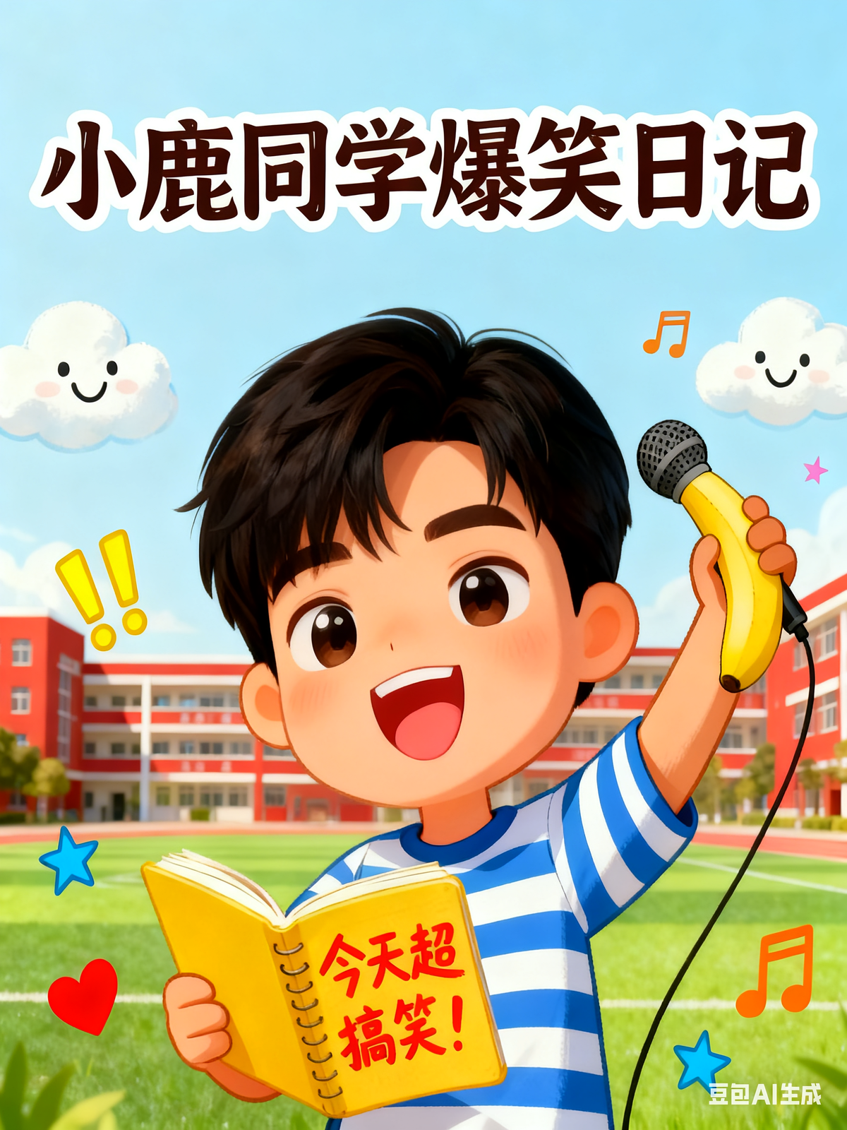 小鹿同学爆笑日记|儿童睡前故事|校园故事