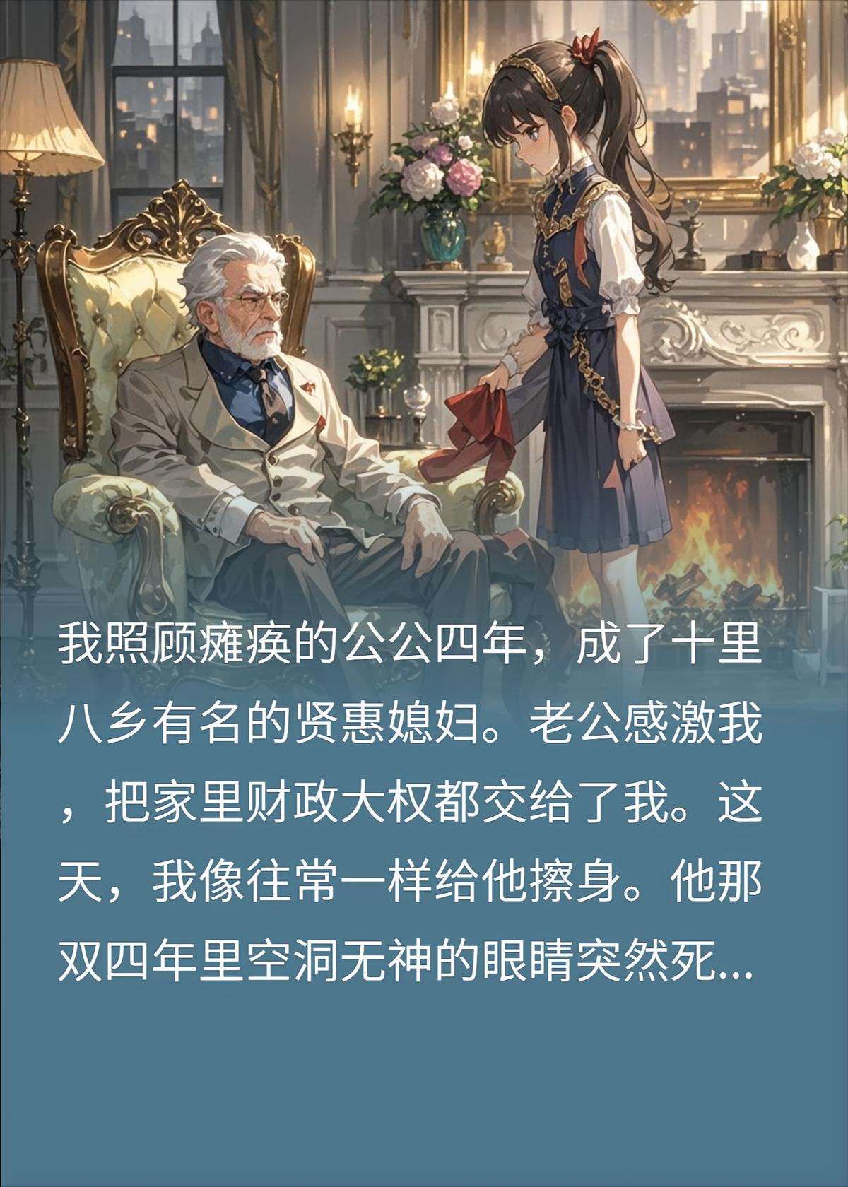 公公装瘫痪，我伪装伺候，我与公公的财产争夺