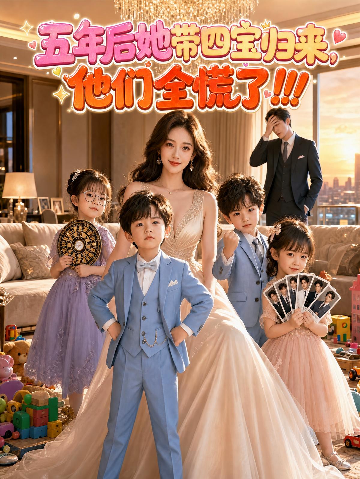 五年后她带四宝归来，他们全慌了