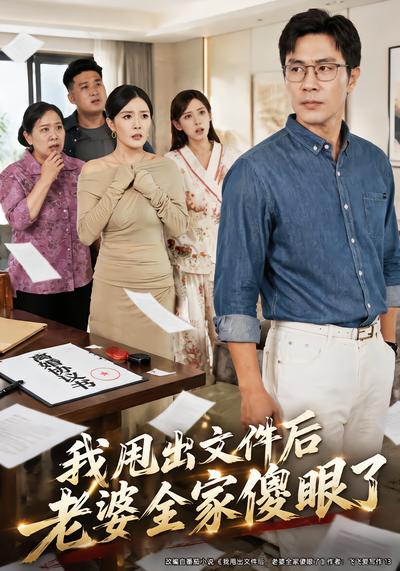 短剧《我甩出文件后老婆全家傻眼了》海报