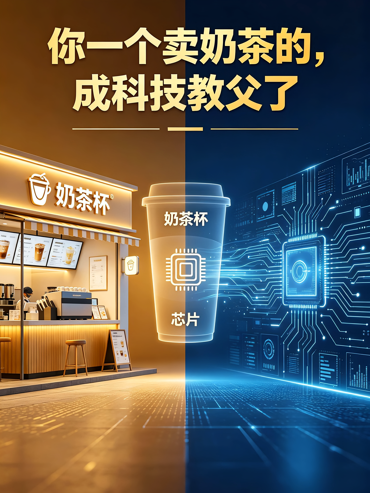 你一个卖奶茶的，成科技教父了？