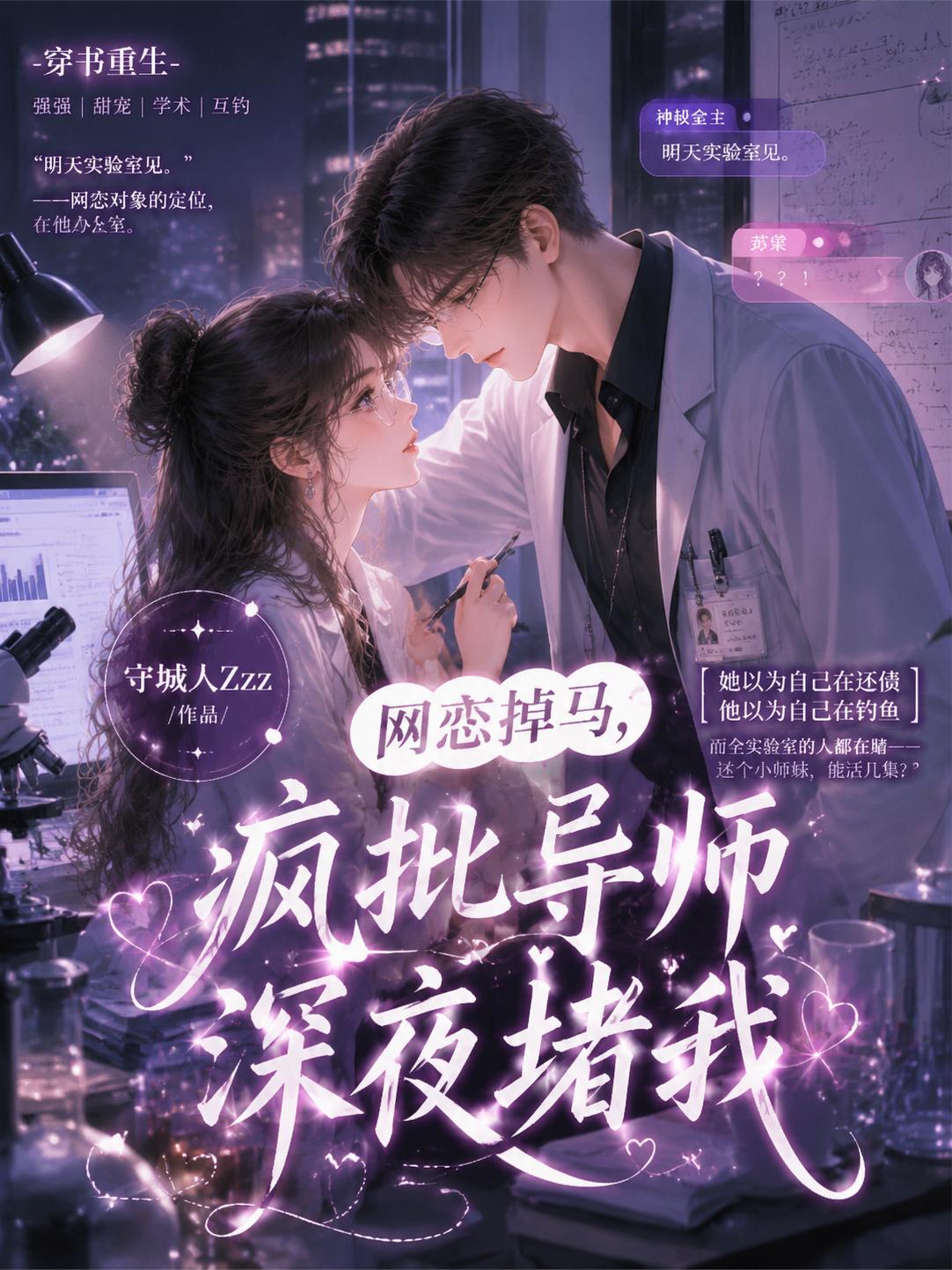 网恋掉马，疯批导师深夜堵我
