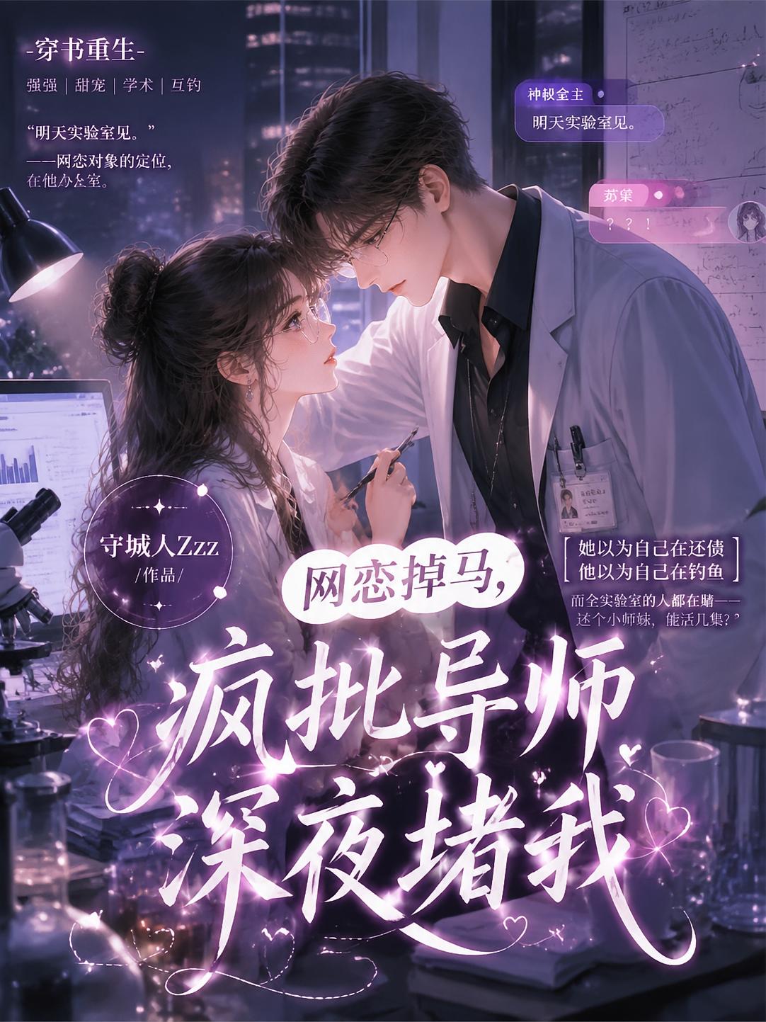 网恋掉马，疯批导师深夜堵我
