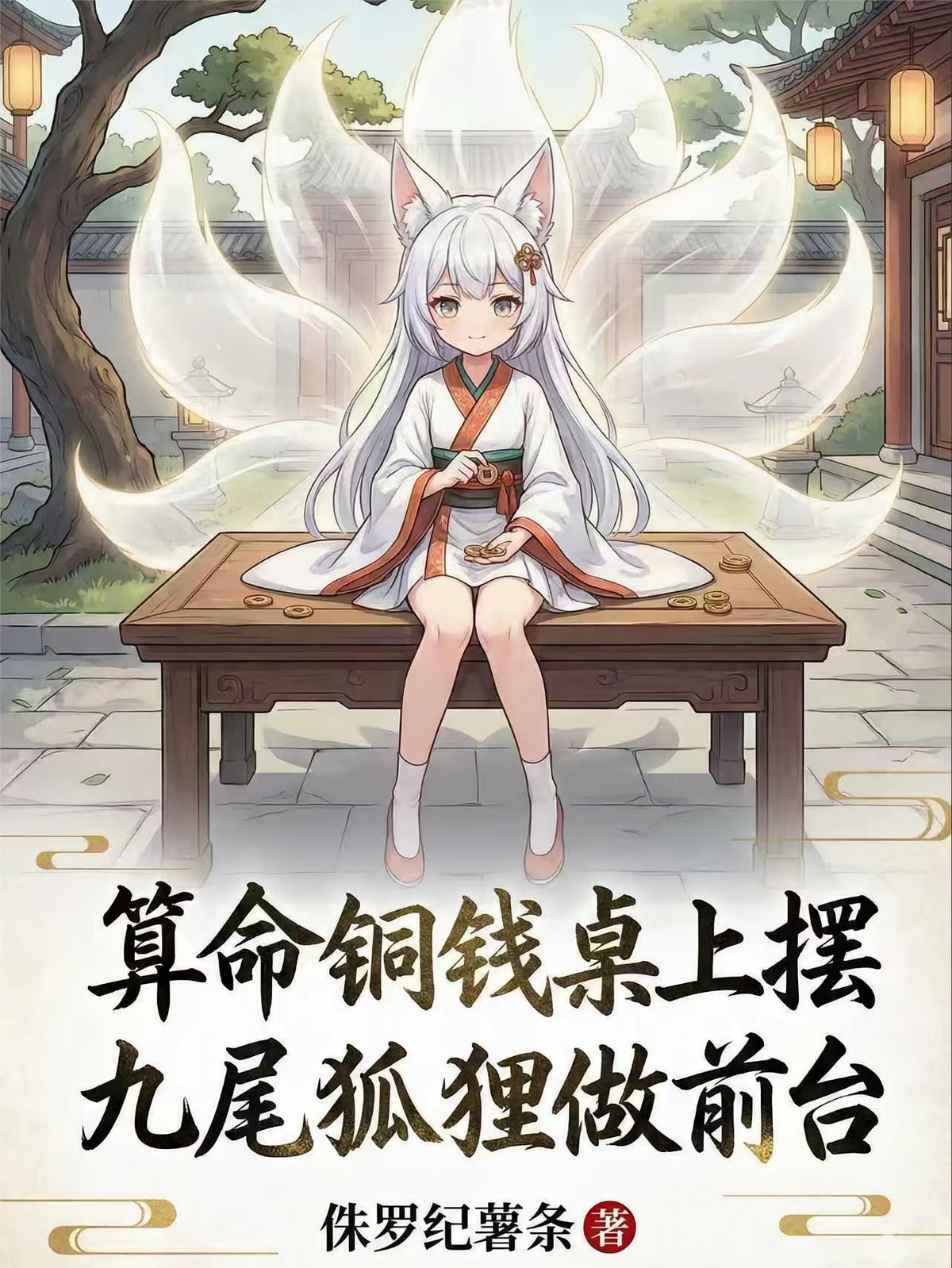 算命铜钱桌上摆，九尾狐狸做前台