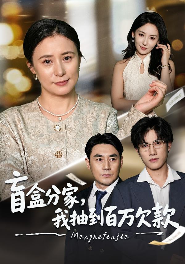 短剧《盲盒分家，我抽到百万欠款》海报