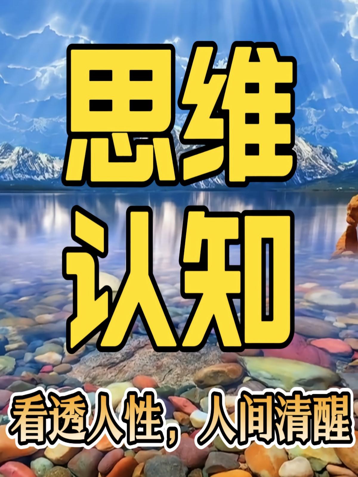 思维认知：看透人性，人间清醒