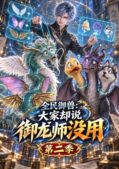 漫剧《全民御兽：大家却说御龙师没用第二季》海报