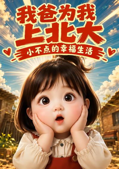 漫剧《我爸为我上北大：小不点的幸福生活》海报