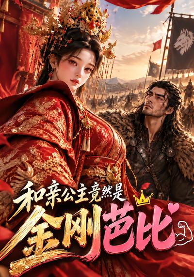 漫剧《和亲公主竟然是金刚芭比》海报