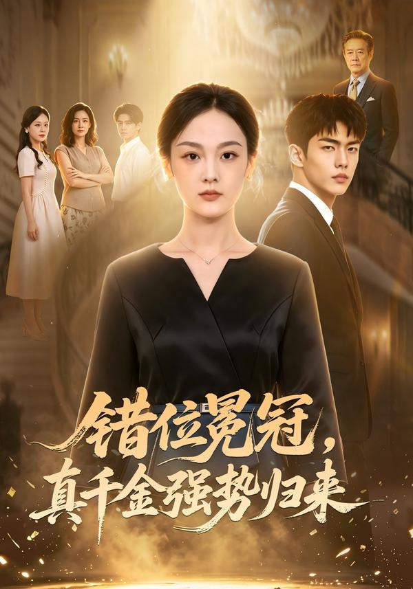短剧《错位冕冠，真千金强势归来》海报