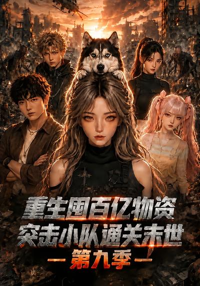 漫剧《重生囤百亿物资，突击小队通关末世第九季》海报
