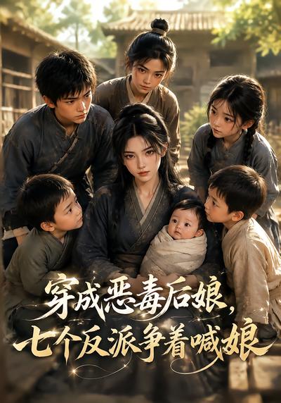 穿成恶毒后娘，七个反派争着喊娘封面