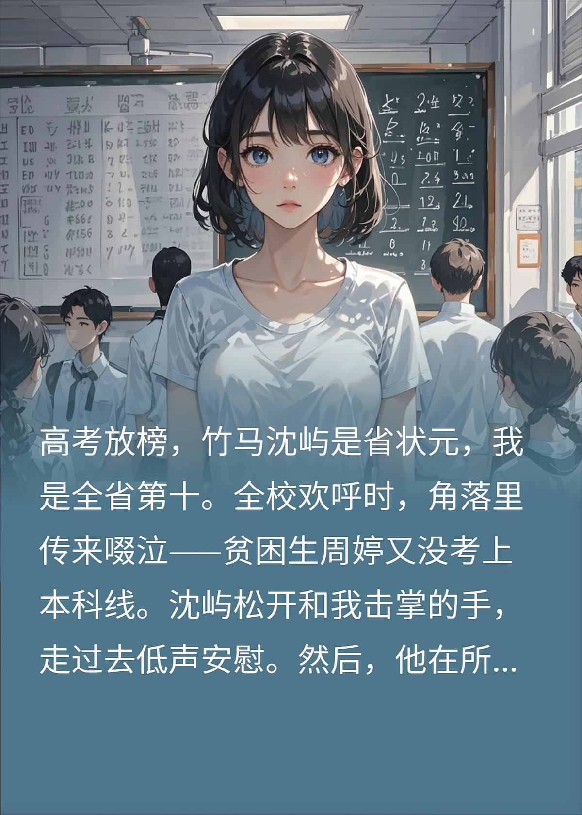 清北竹马要陪她复读，可明年高考换赛道