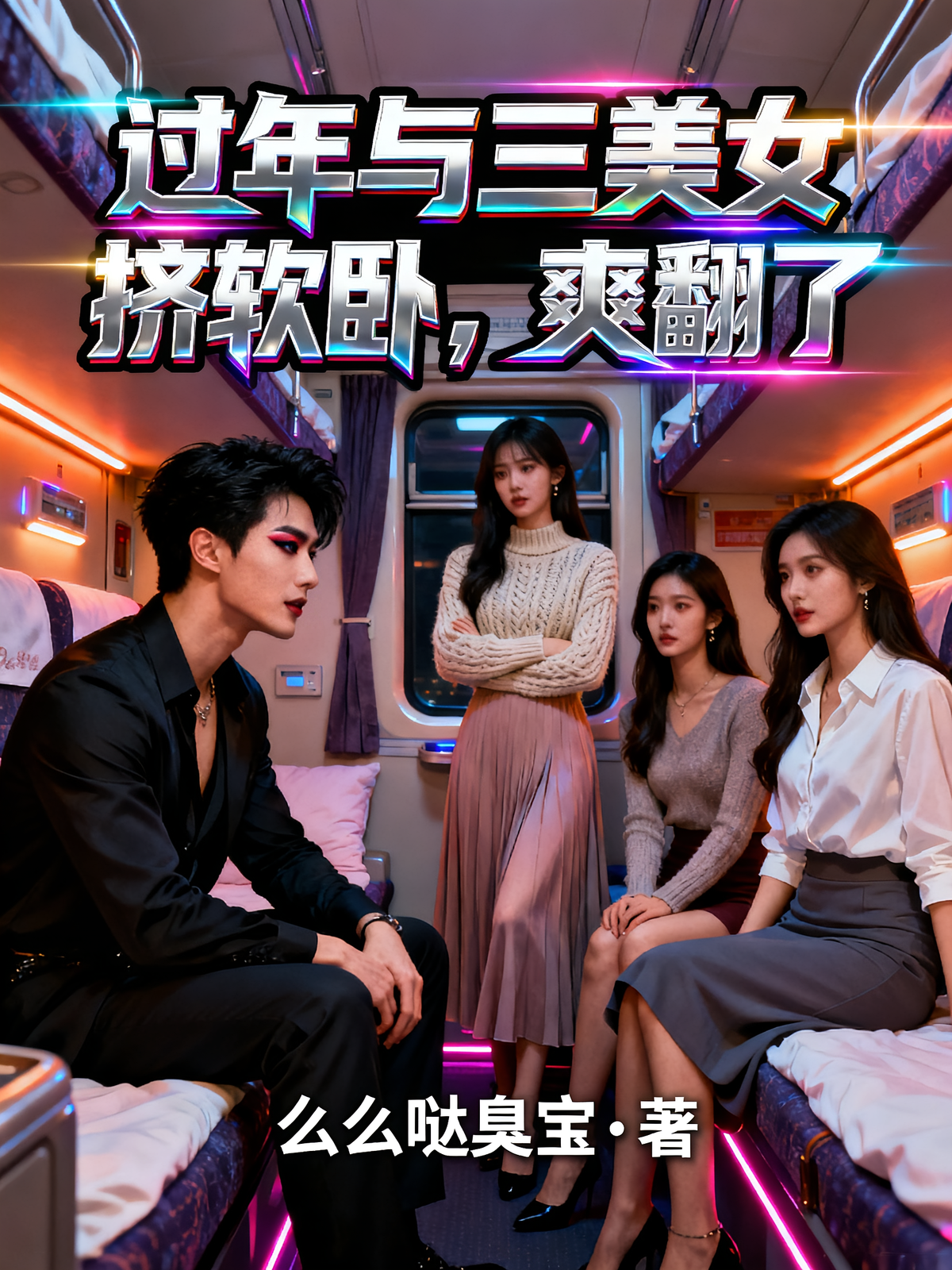 过年与三美女挤软卧，爽翻天了