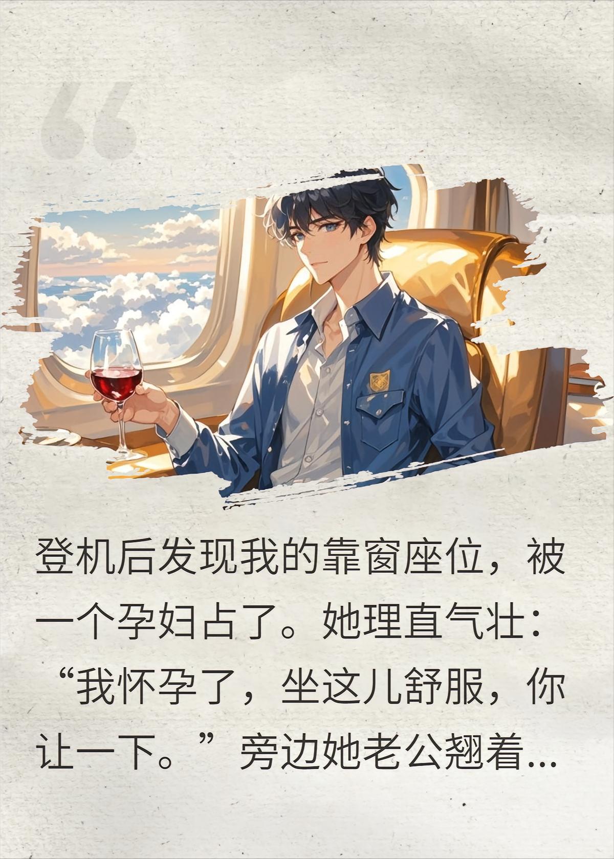 孕妇抢我座，我升舱喝酒，她却哭着求我回去救命
