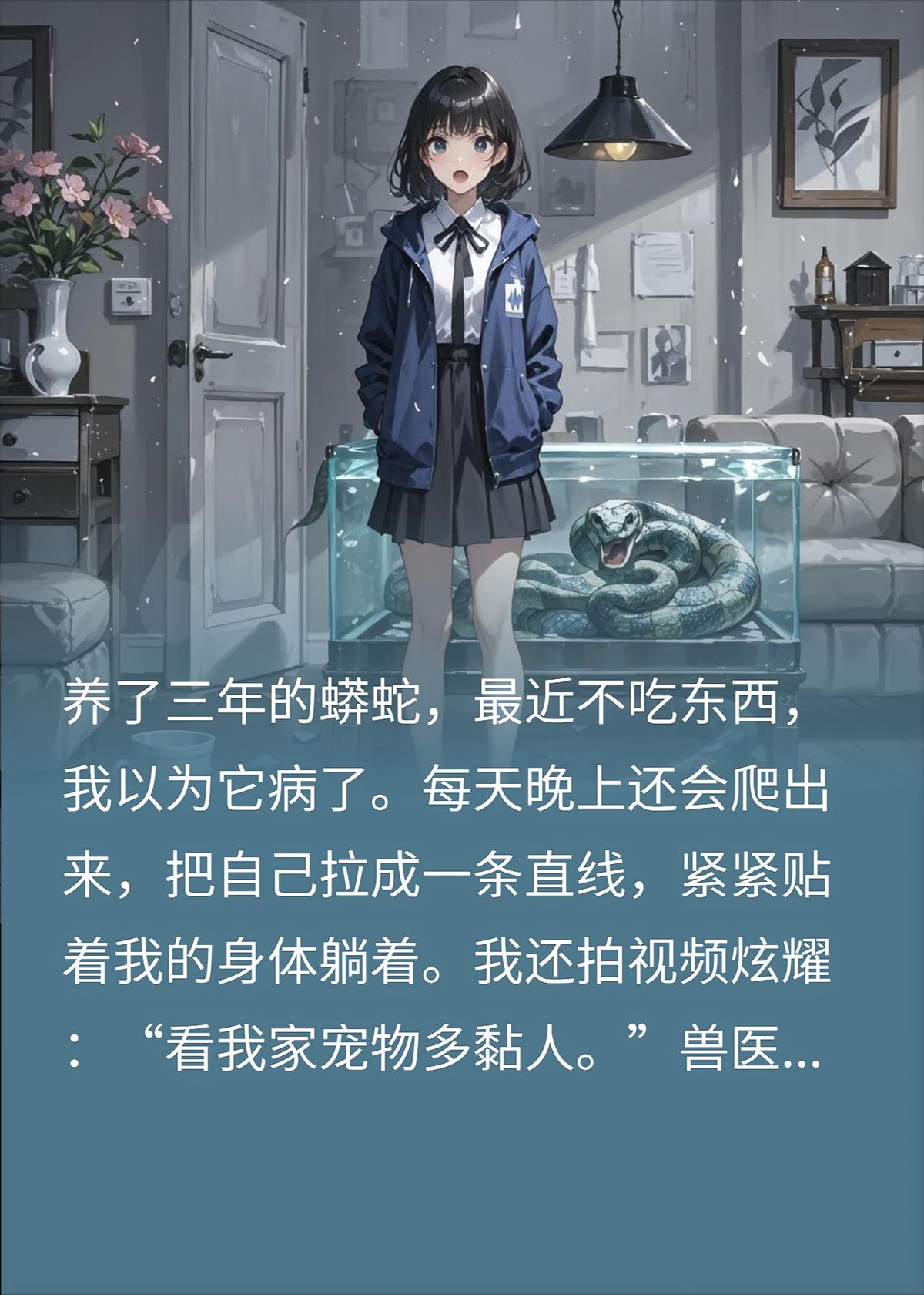 宠物蟒蛇每天贴我睡，我拍视频炫耀，兽医：赶快送走
