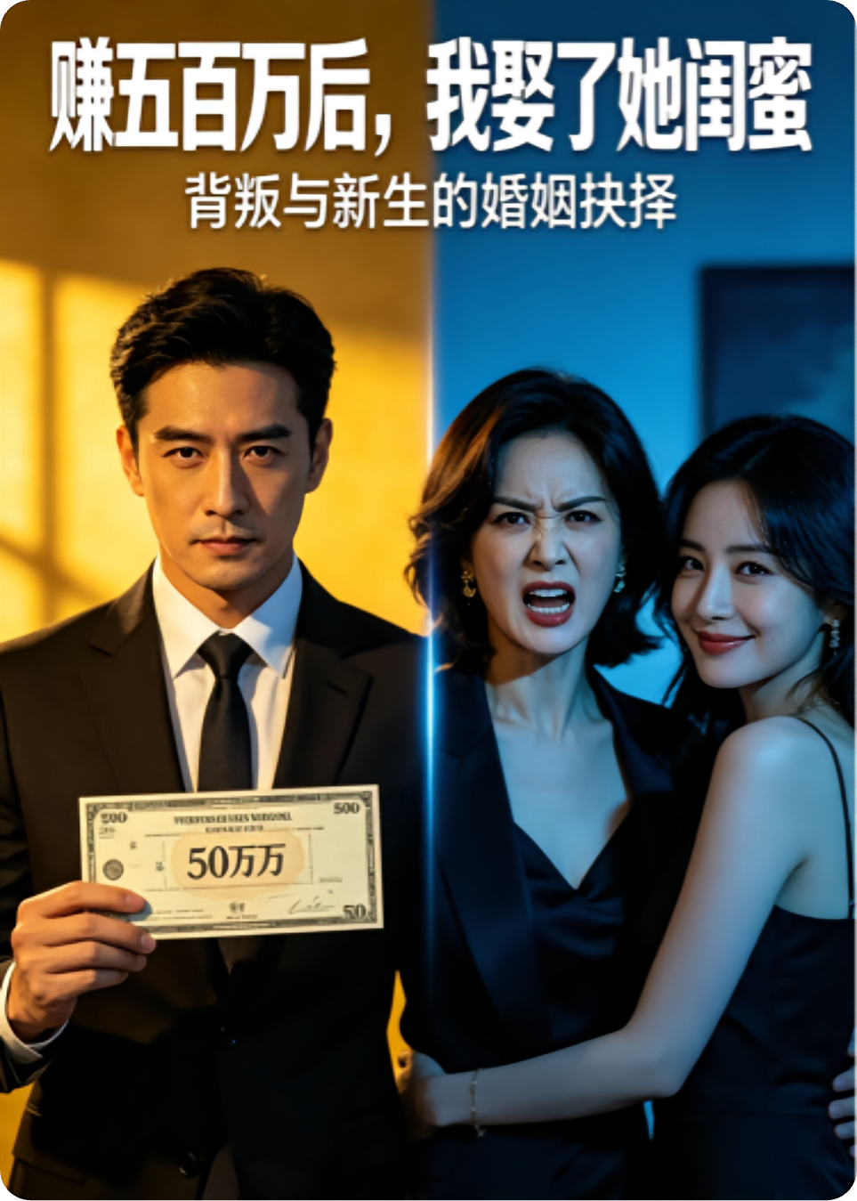 刚赚五百万，妻子出轨闹离婚，我转身和她闺蜜结婚