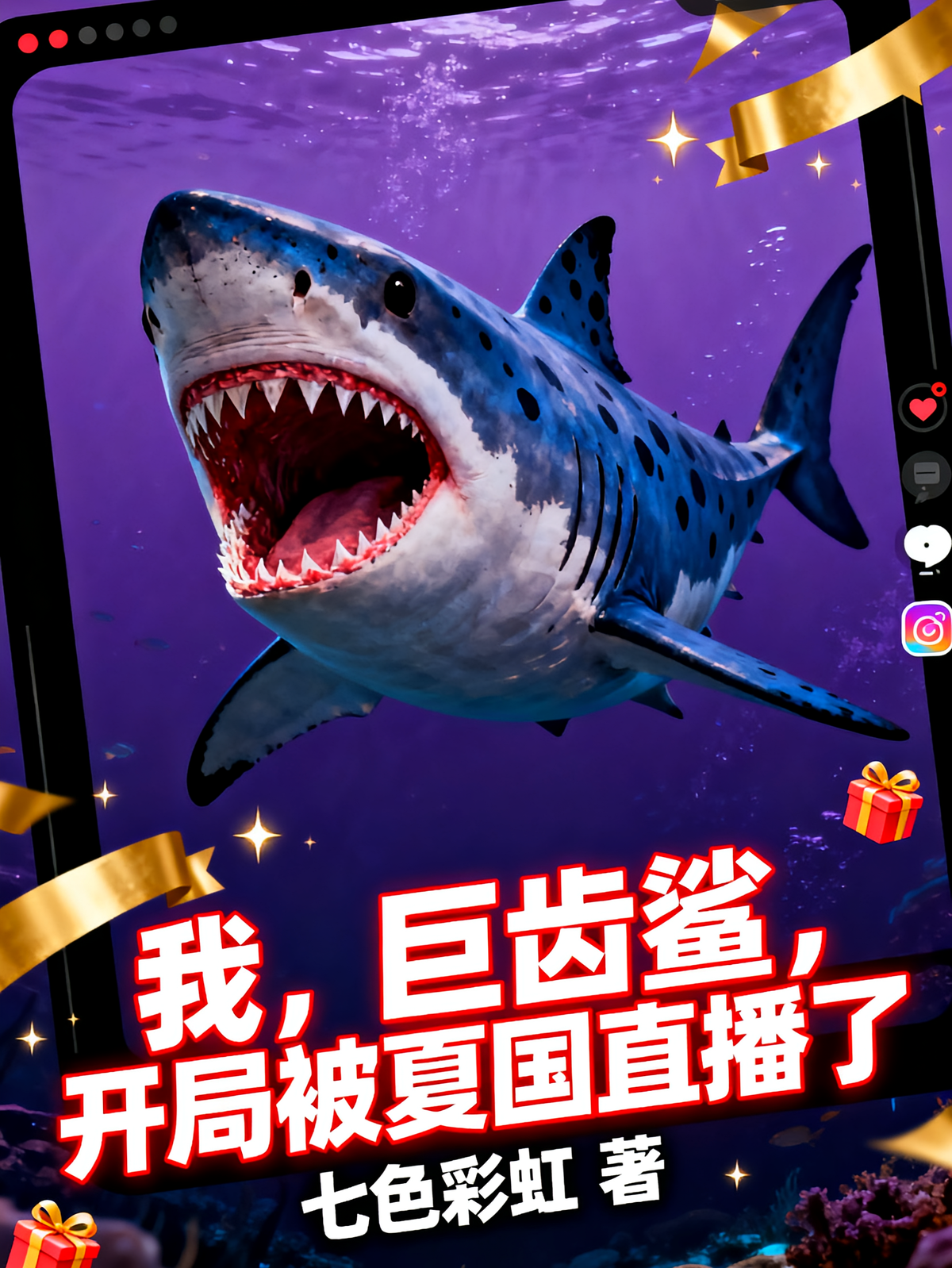 我，巨齿鲨，开局被夏国直播了
