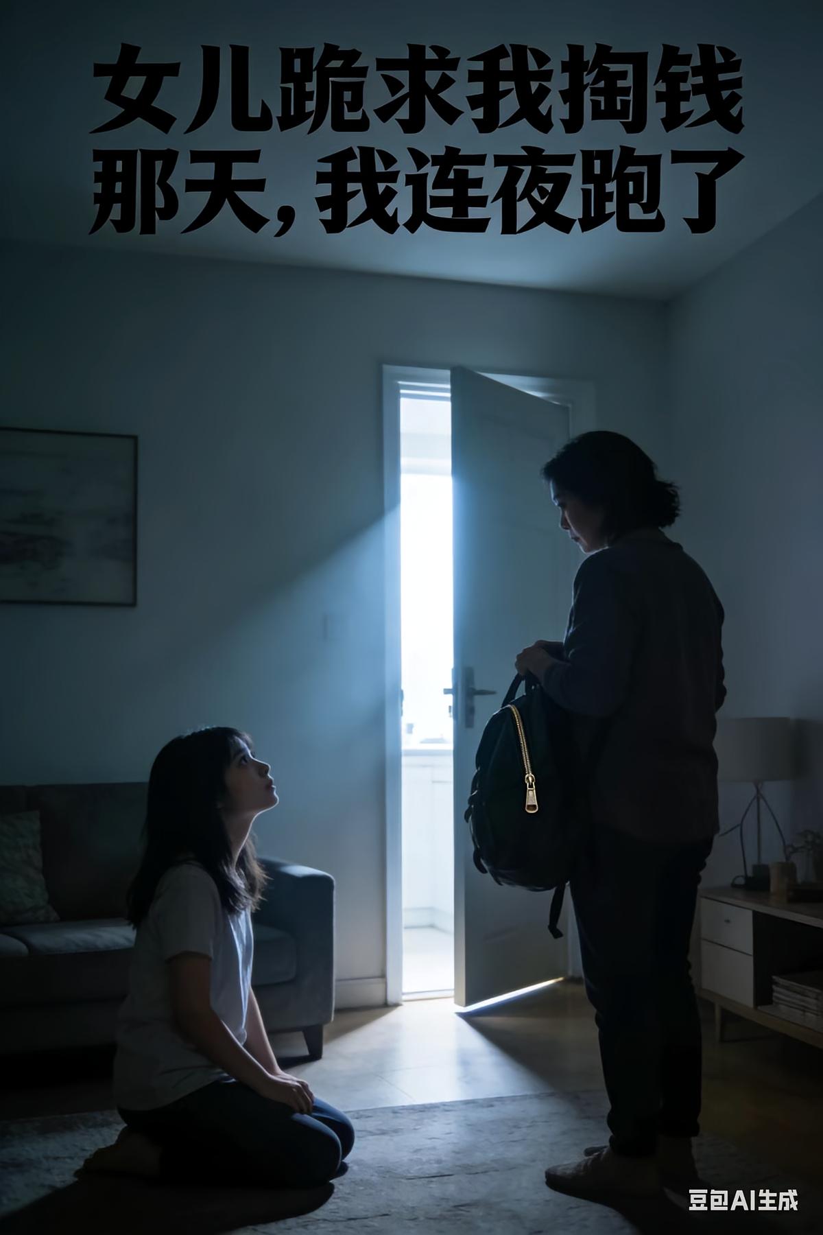 女儿跪求我掏钱那天，我连夜跑了
