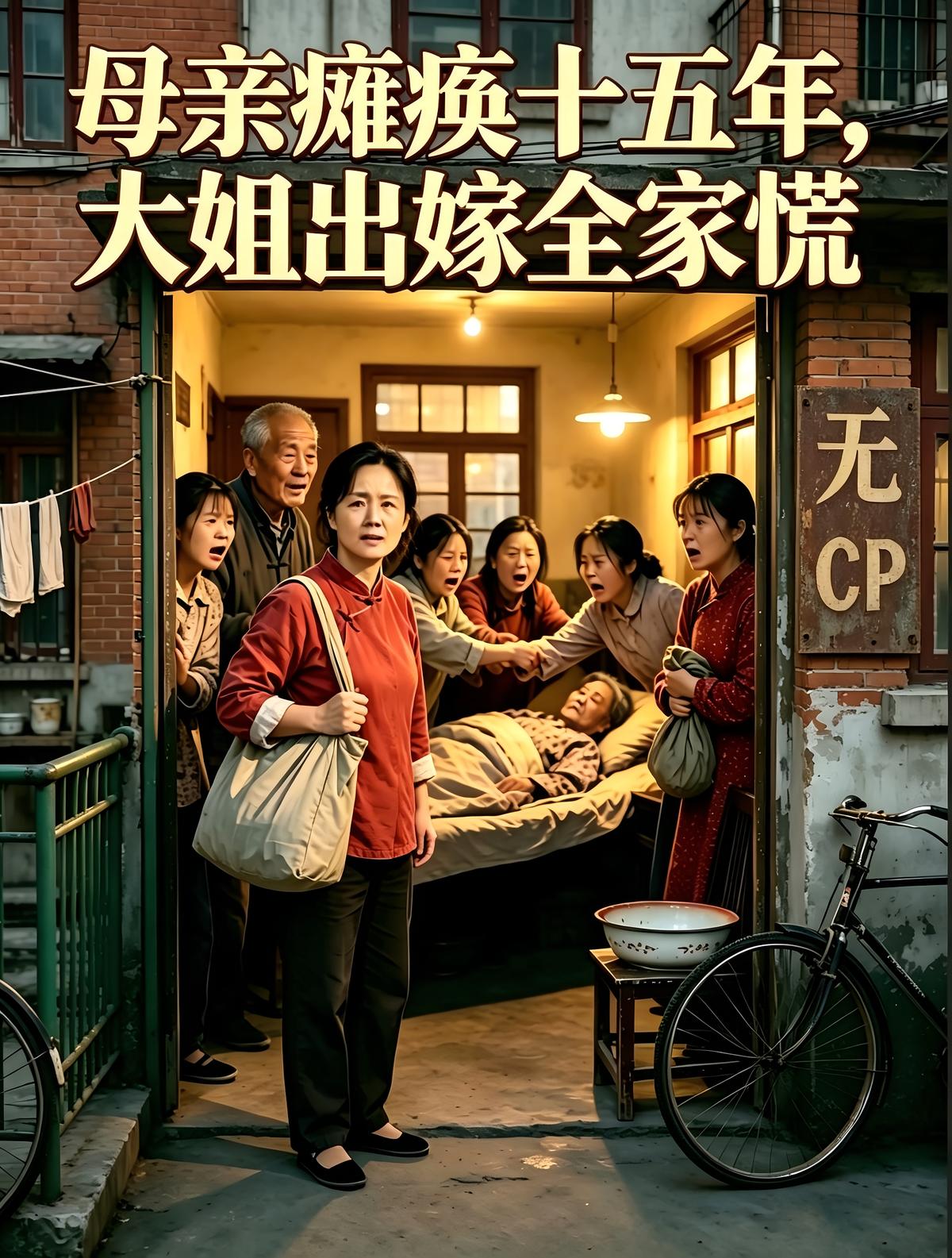 母亲瘫痪十五年，大姐出嫁全家慌