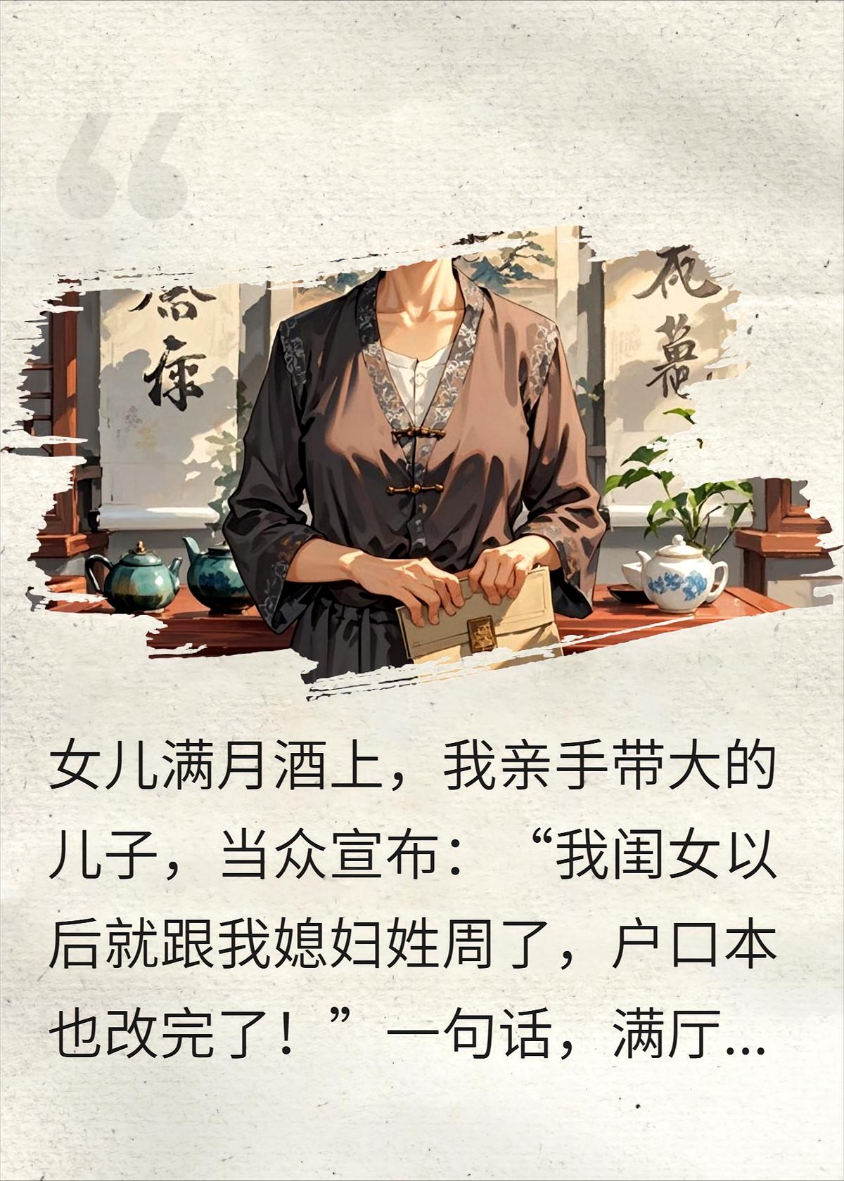 孙女改跟儿媳姓？我收回全款车房断供了
