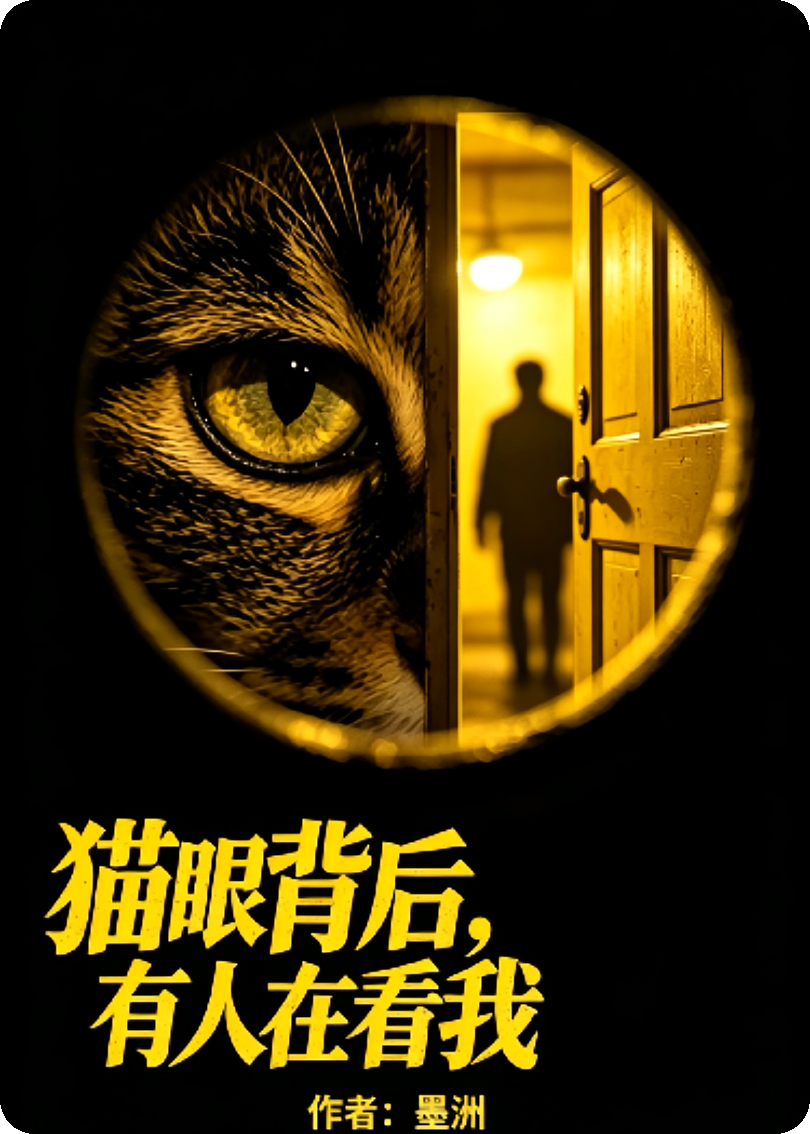门外的邻居在敲门，我却在猫眼后面，看到了他的眼睛
