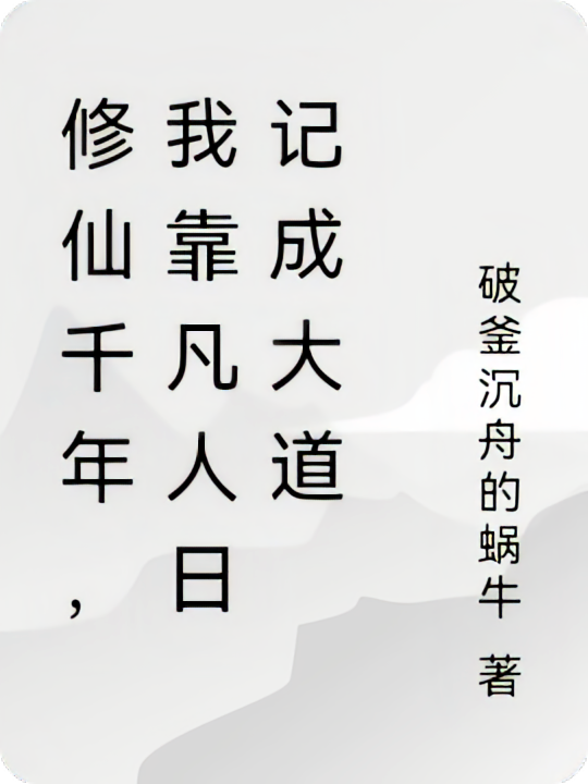 修仙千年，我靠凡人日记成大道