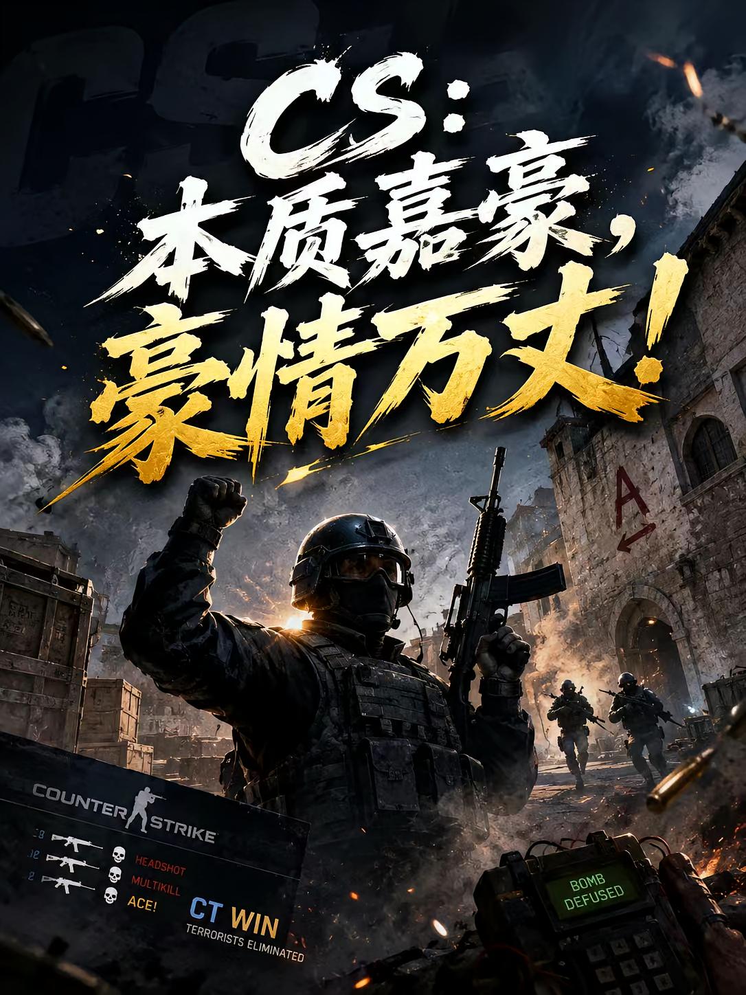 CS：本质嘉豪，豪情万丈！