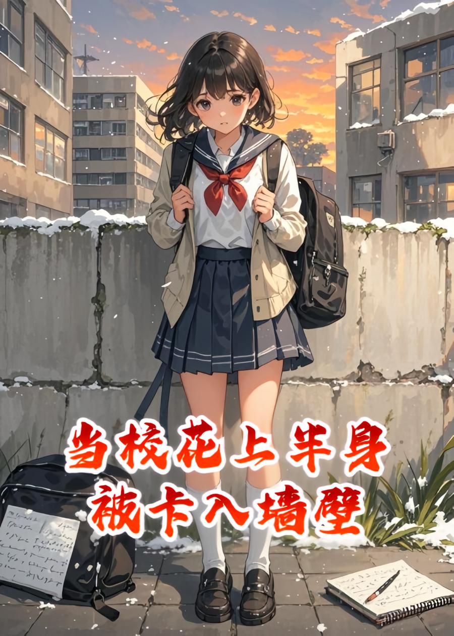 当校花上半身被卡入墙壁