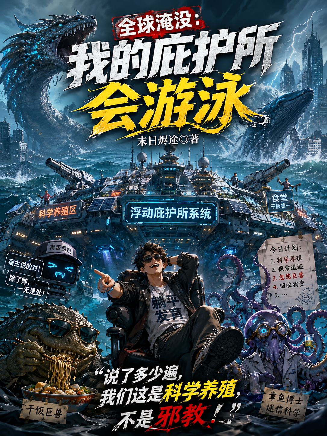 全球淹没：我的庇护所会游泳