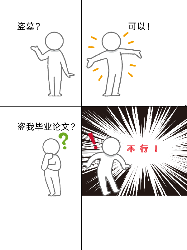 盗墓可以，盗我毕业论文不行