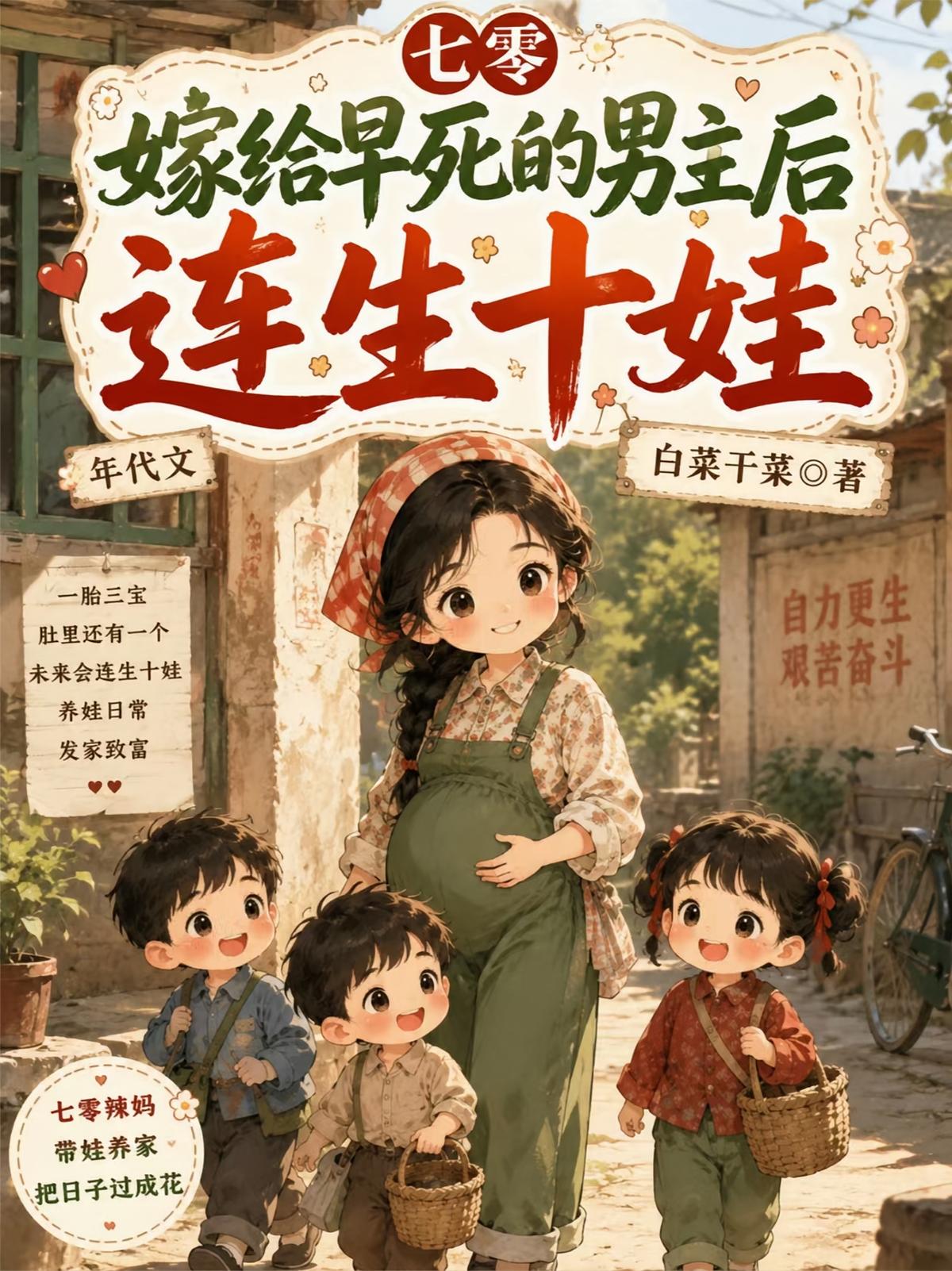 七零嫁给早死的男主后连生十娃