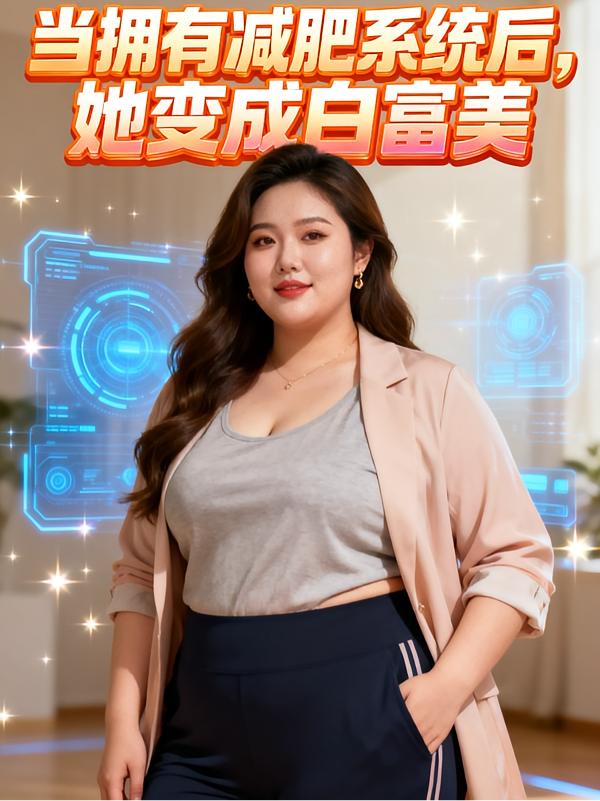 当拥有减肥系统后，她变成白富美