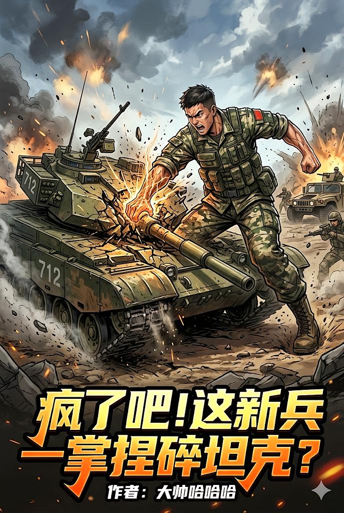 疯了吧！这新兵一掌捏碎坦克？
