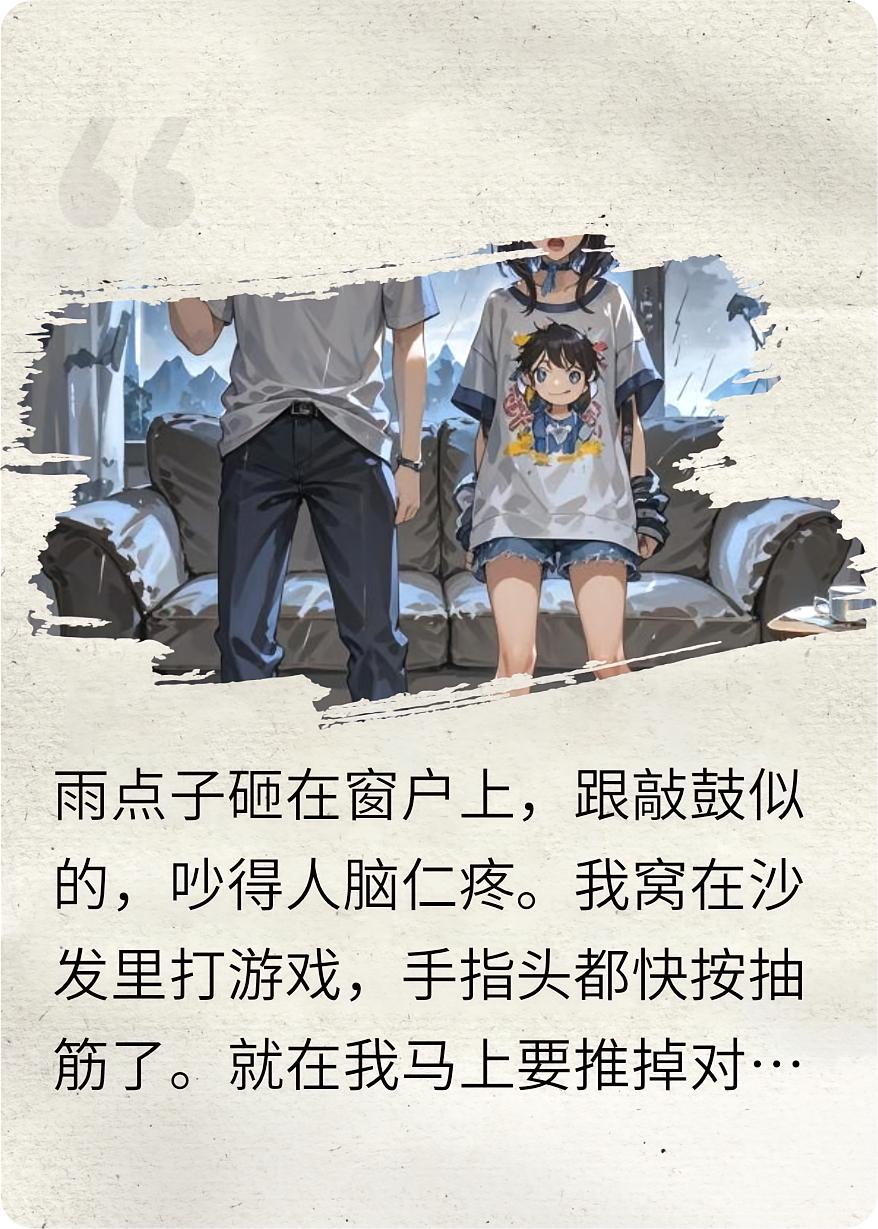 暴雨夜晚，校花敲我的房门求收留