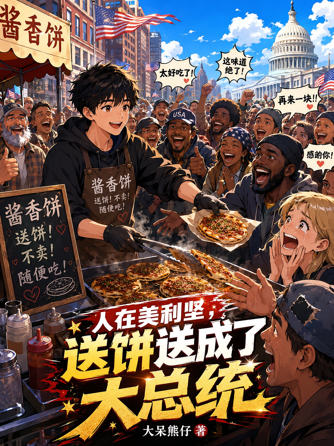 人在美利坚，送饼送成了大总统