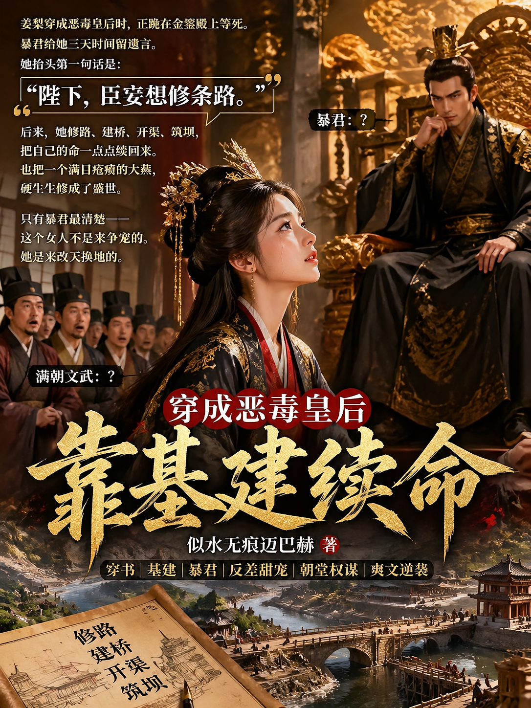 穿成恶毒皇后，靠基建续命