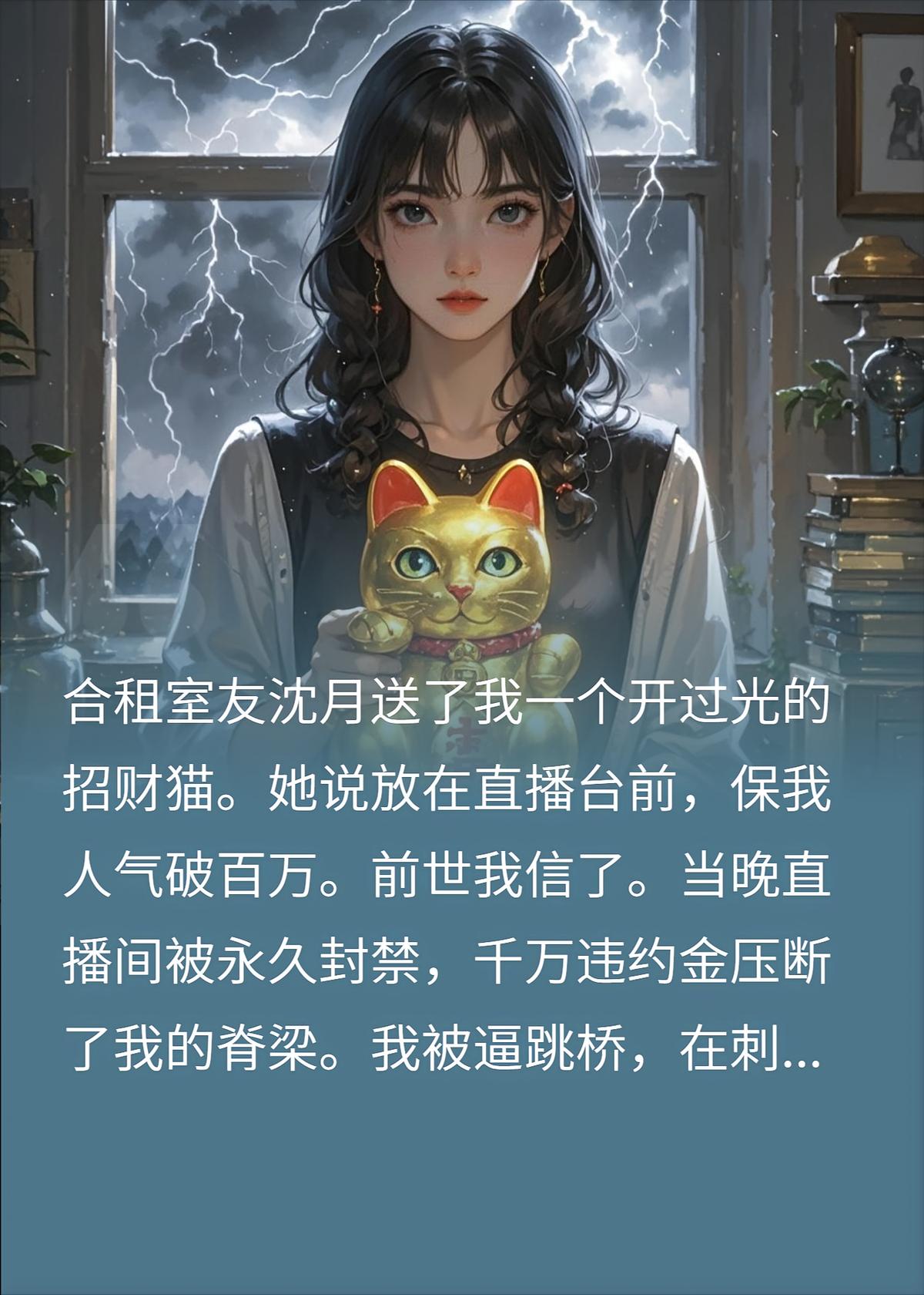 室友送我招财猫偷我财运，我转手送给破产房东后她疯了