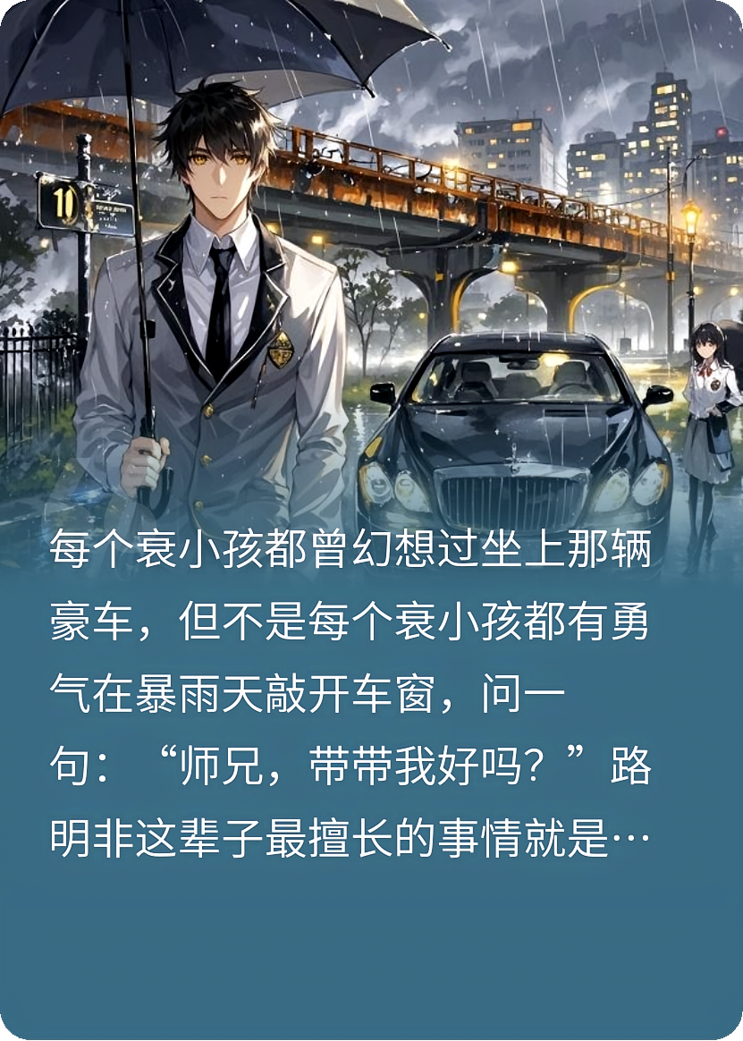 龙族：雨夜高架桥，我上了师兄的迈巴赫
