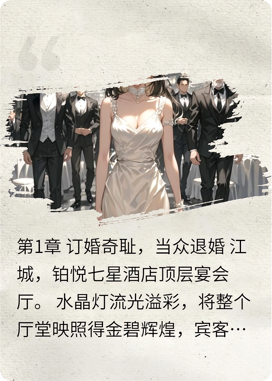 订婚宴被弃，我曝光万亿嫡女身份