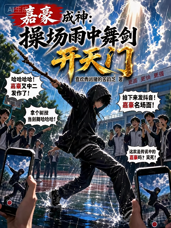 嘉豪成神：操场雨中舞剑开天门