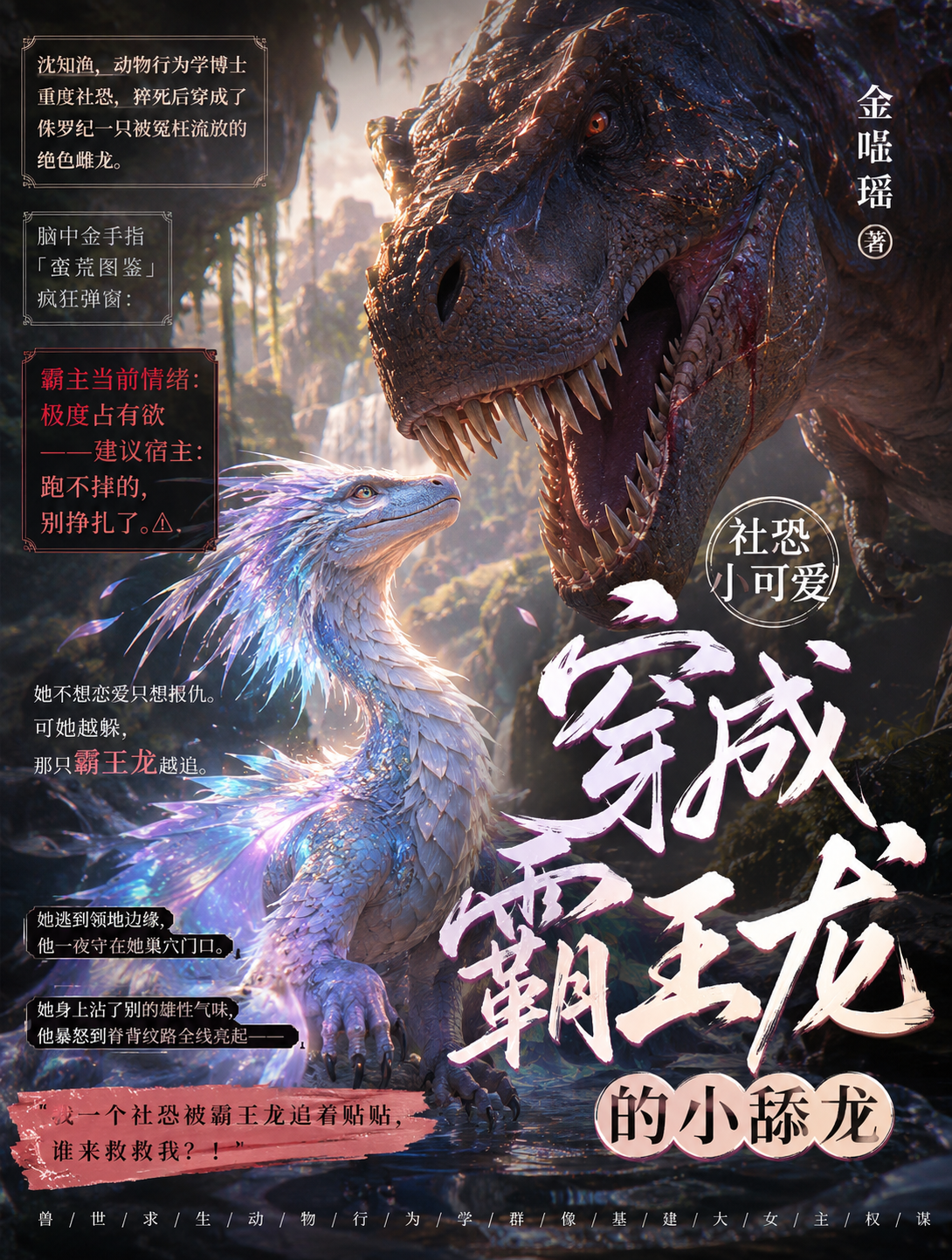 社恐小可爱穿成霸王龙的小舔龙