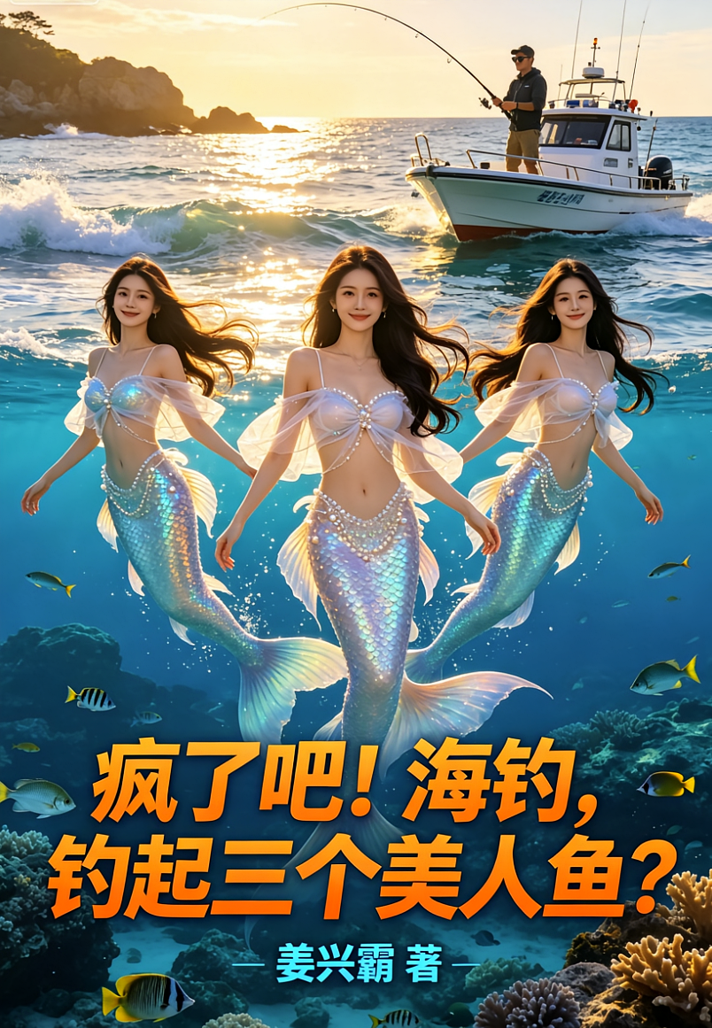 疯了吧！海钓，钓起三个美人鱼？
