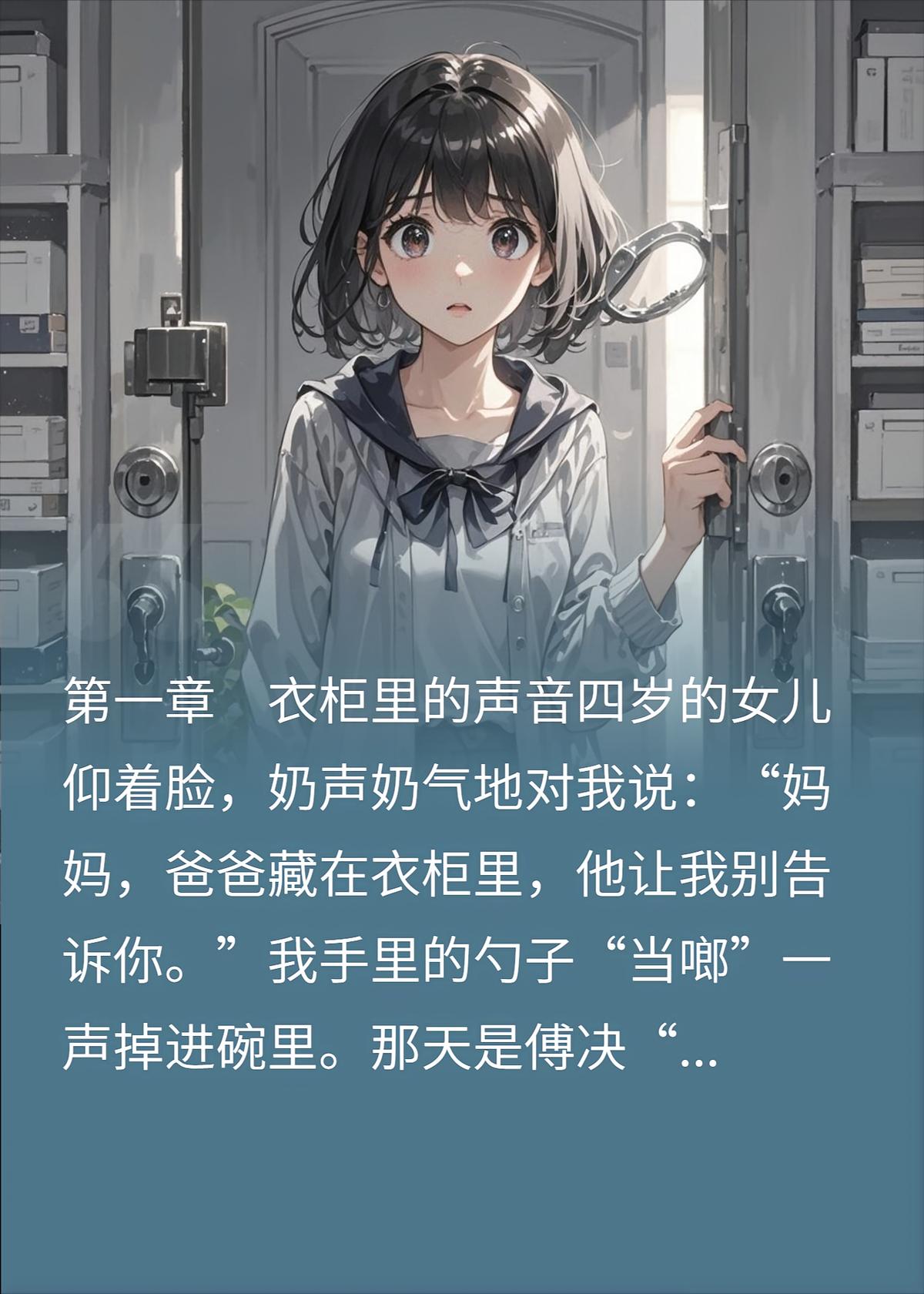女儿说出差的爸爸，藏在衣柜两个月
