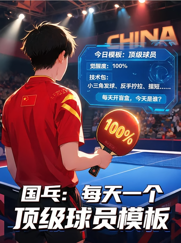 国乒：每天一个顶级球员模板
