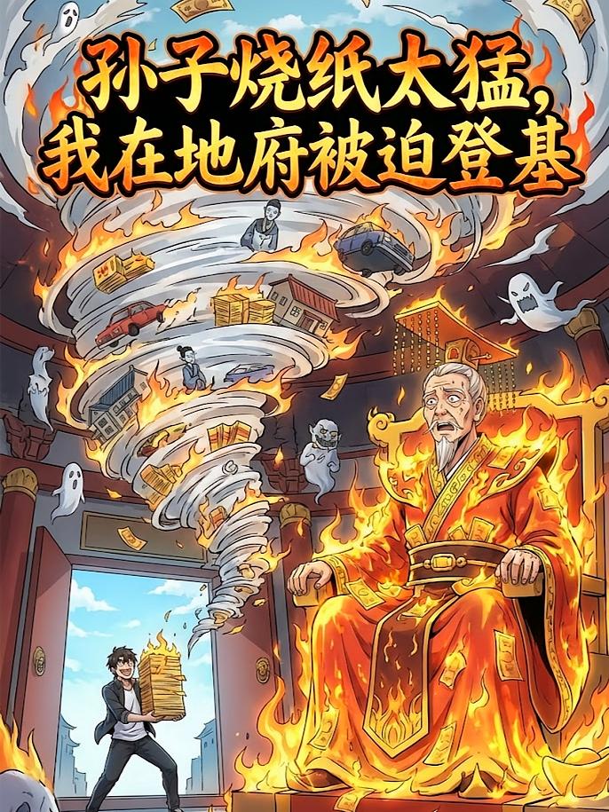 孙子烧纸太猛，我在地府被迫登基