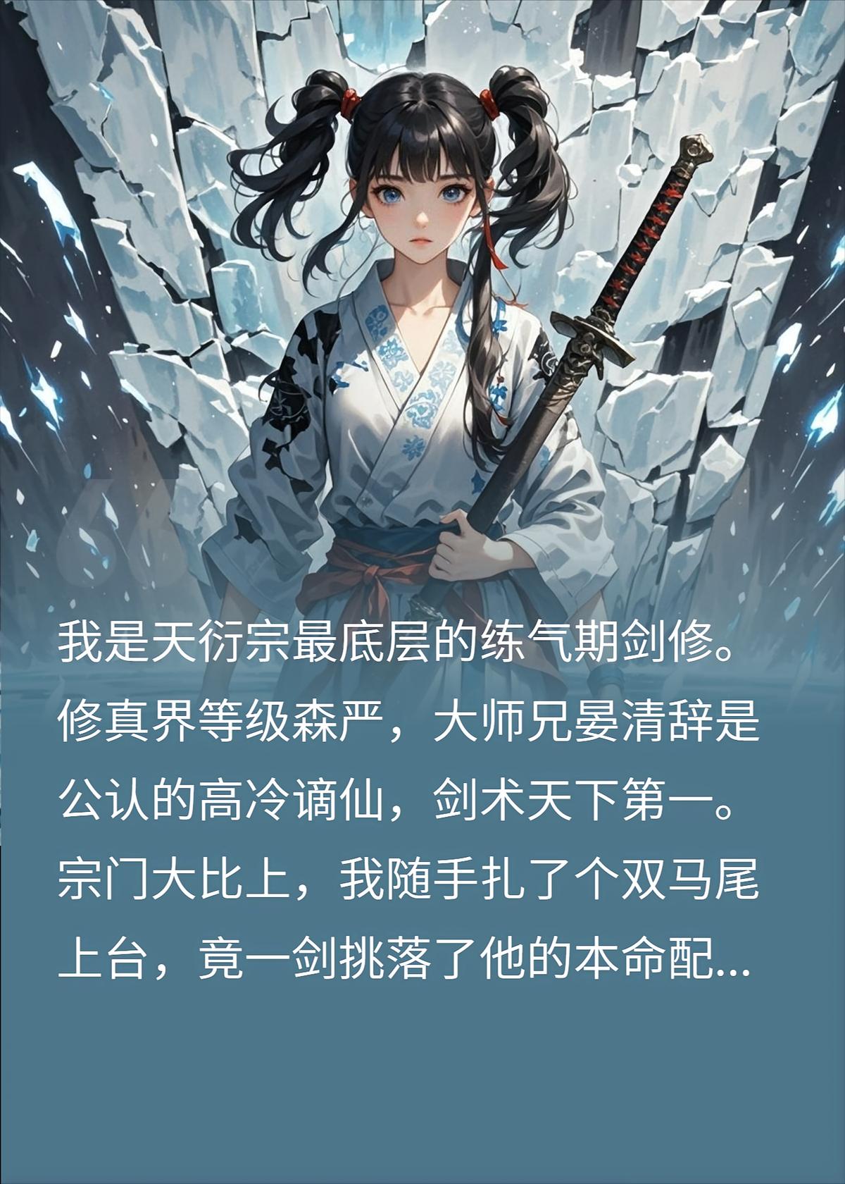 为了装酷我扎双马尾，高冷师兄连剑都拿不稳了