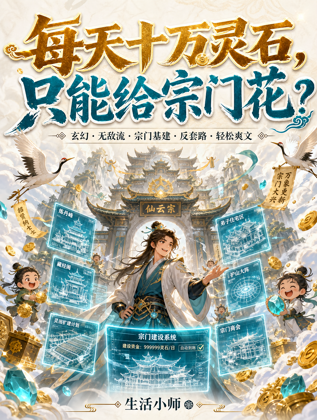 每天十万灵石，只能给宗门花？